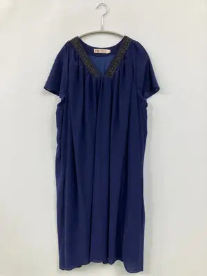 wellcolor/ワンピース/ワンピース/ドレス/ブルー/L