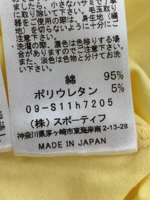 sportiff/Tシャツ/カットソー/トップス/イエロー/XS