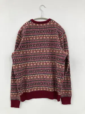 BACK NUMBER/バックナンバー/ニット/セーター/トップス/レッド/MEDIUM