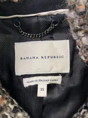 BANANA REPUBLIC/バナナリパブリック/ノーカラージャケット/ジャケット/アウター/グレー/XS