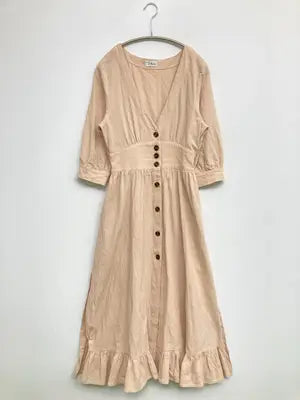 To the sea/トゥザシー/シャツワンピース/ワンピース/ドレス/ベージュ/F