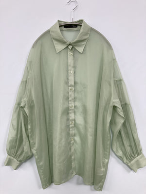 Heather/ヘザー/シャツ/ブラウス/トップス/ライトグリーン/F