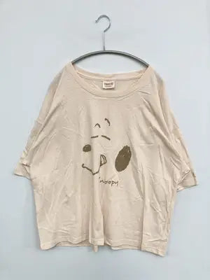 PEANUTS/ピーナッツ/Tシャツ/カットソー/トップス/ベージュ/4L