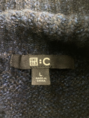 UNIQLO/ユニクロ/ニット/セーター/トップス/ネイビー/L