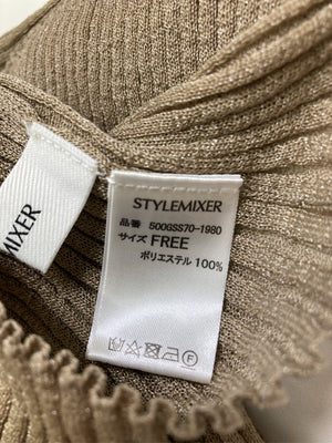 STYLEMIXER/スタイルミキサー/ニット/セーター/トップス/ブラウン/FREE
