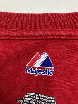 Majestic/マジェスティック/Tシャツ/カットソー/トップス/レッド/2XL