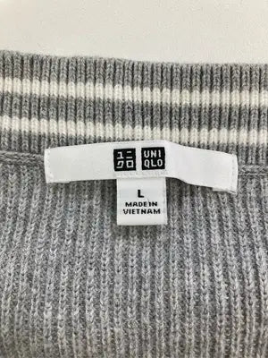 UNIQLO/ユニクロ/ニット/セーター/トップス/グレー/L