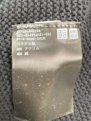 UNIQLO/ユニクロ/ニット/セーター/トップス/ブラック/L