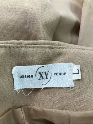DESIGN XY VOGUE/ショート/ミニスカート/スカート/ベージュ/L