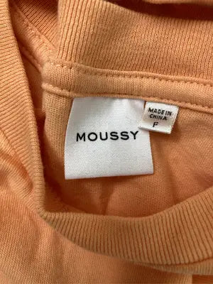 MOUSSY/マウジー/Tシャツ/カットソー/トップス/オレンジ/F