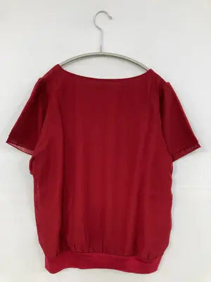Tシャツ/カットソー/トップス/レッド/L    バスト86～94   身長154～162