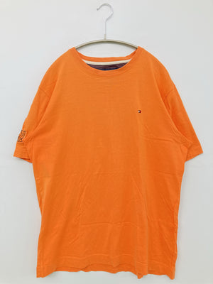 TOMMY HILFIGER/トミーヒルフィガー/Tシャツ/カットソー/トップス/オレンジ/L