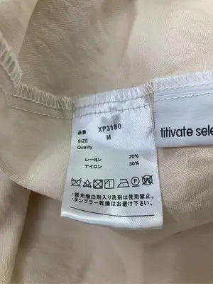titivate select/ティティベイトセレクト/ワンピース/ワンピース/ドレス/ベージュ/M