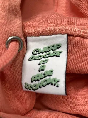 CHEAP BOOZE IS A FALSE ECONOMY./パーカー/トップス/ピンク/M