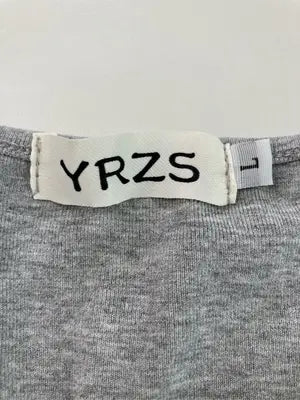 YRZS/Tシャツ/カットソー/トップス/グレー/L