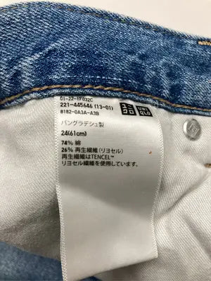 UNIQLO JEANS/ユニクロジーンズ/デニムパンツ/パンツ/ブルー/24(61cm)
