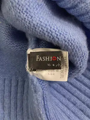 FASHION MESSAGE/ニット/セーター/トップス/ブルー