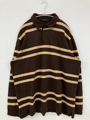 LANDS' END/ランズエンド/ポロシャツ/トップス/ブラウン/XL