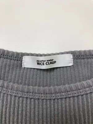 NICE CLAUP/ナイスクラップ/Tシャツ/カットソー/トップス/グレー/F