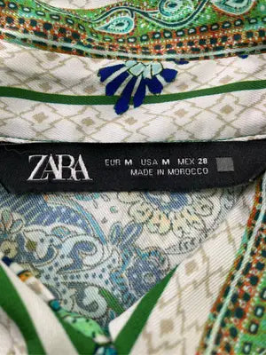 ZARA/ザラ/シャツ/ブラウス/トップス/グリーン/M