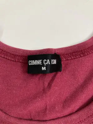 COMME CA ISM/コムサイズム/Tシャツ/カットソー/トップス/レッド/M