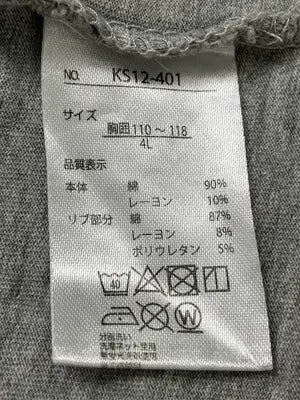t・A・I/Tシャツ/カットソー/トップス/グレー/4L