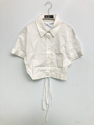 ZARA/ザラ/シャツ/ブラウス/トップス/ホワイト/XS