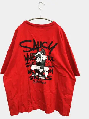 Attitude makes style!/アティチュードメイクススタイル/Tシャツ/カットソー/トップス/レッド/M