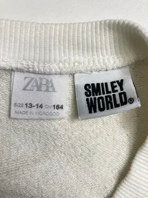 ZARA/ザラ/スウェット/トップス/ホワイト/13-14