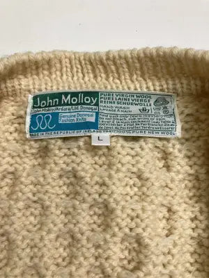 John Molloy/カーディガン/ボレロ/トップス/アイボリー/L