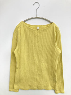 UNIQLO/ユニクロ/Tシャツ/カットソー/トップス/イエロー/L
