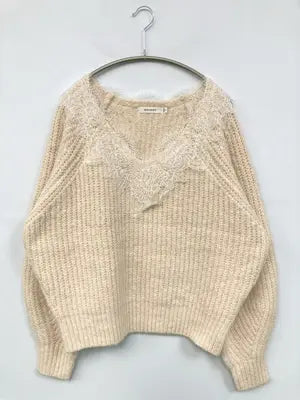 MOUSSY/マウジー/ニット/セーター/トップス/ベージュ/F