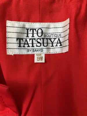 ITO TATSUYA/ステンカラーコート/ジャケット/アウター/レッド/9号