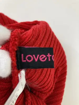 lovetoxic/ラブトキシック/ニットキャップ/ビーニー/帽子/レッド/F