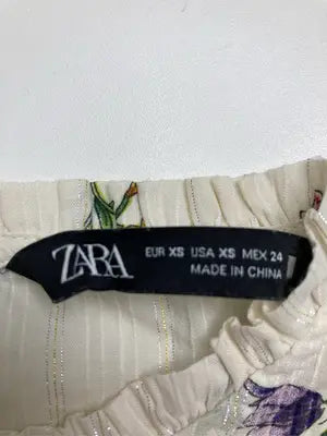 ZARA/ザラ/Tシャツ/カットソー/トップス/アイボリー/XS