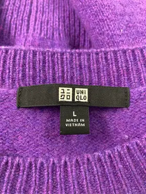 UNIQLO/ユニクロ/ニット/セーター/トップス/パープル/L