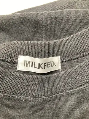 MILK FED./ミルクフェド/Tシャツ/カットソー/トップス/ブラック/ONE SIZE