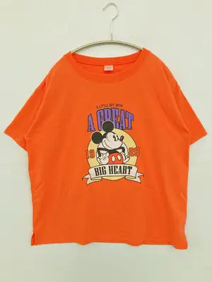 Disney/ディズニー/Tシャツ/カットソー/トップス/オレンジ/M