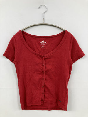 HOLLISTER/ホリスター/カーディガン/ボレロ/トップス/レッド/XS