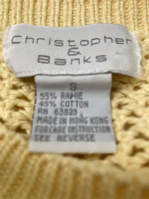 Christopher＆Banks/ニット/セーター/トップス/イエロー/S