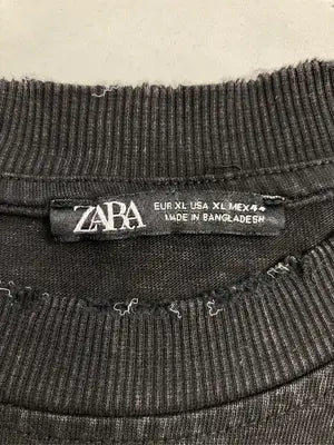 ZARA/ザラ/Tシャツ/カットソー/トップス/ブラック/EUR XL
