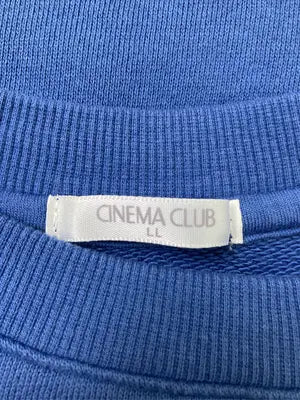 CINEMA CLUB/シネマクラブ/スウェット/トップス/ブルー/LL