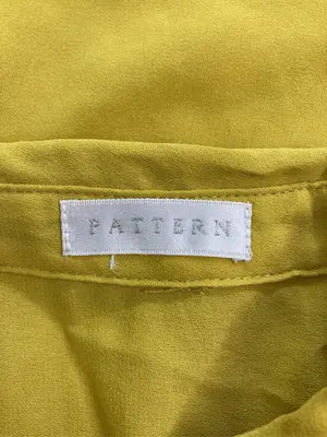 PATTERN/シャツ/ブラウス/トップス/イエロー/M