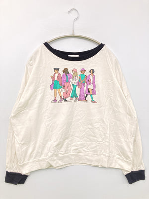 ems/エムズエキサイト/Tシャツ/カットソー/トップス/ホワイト/F