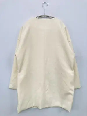 AIYISHANGFUSHI/ノーカラーコート/ジャケット/アウター/アイボリー/L