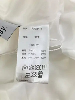 forksy./フォルクシー/ワンピース/ワンピース/ドレス/ホワイト/FREE