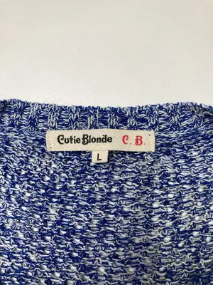 Cutie Blonde/キューティーブロンド/ニット/セーター/トップス/ブルー/L