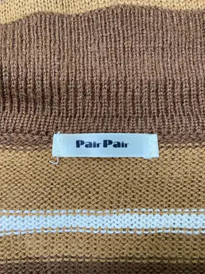 Pair Pair/ペアペア/ポロシャツ/トップス/ブラウン/L