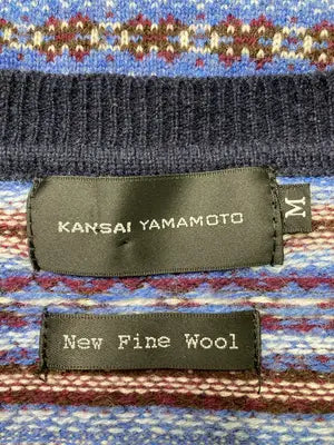 KANSAI YAMAMOTO/カンサイヤマモト/ニット/セーター/トップス/ブルー/M