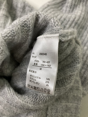 FLC/ニット/セーター/トップス/グレー/M